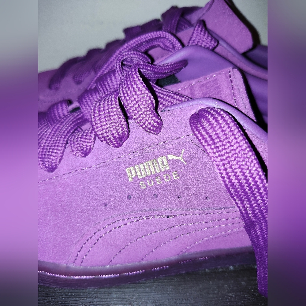 PUMA Women's Violet Suede Sneakers - Picture 3 of 7